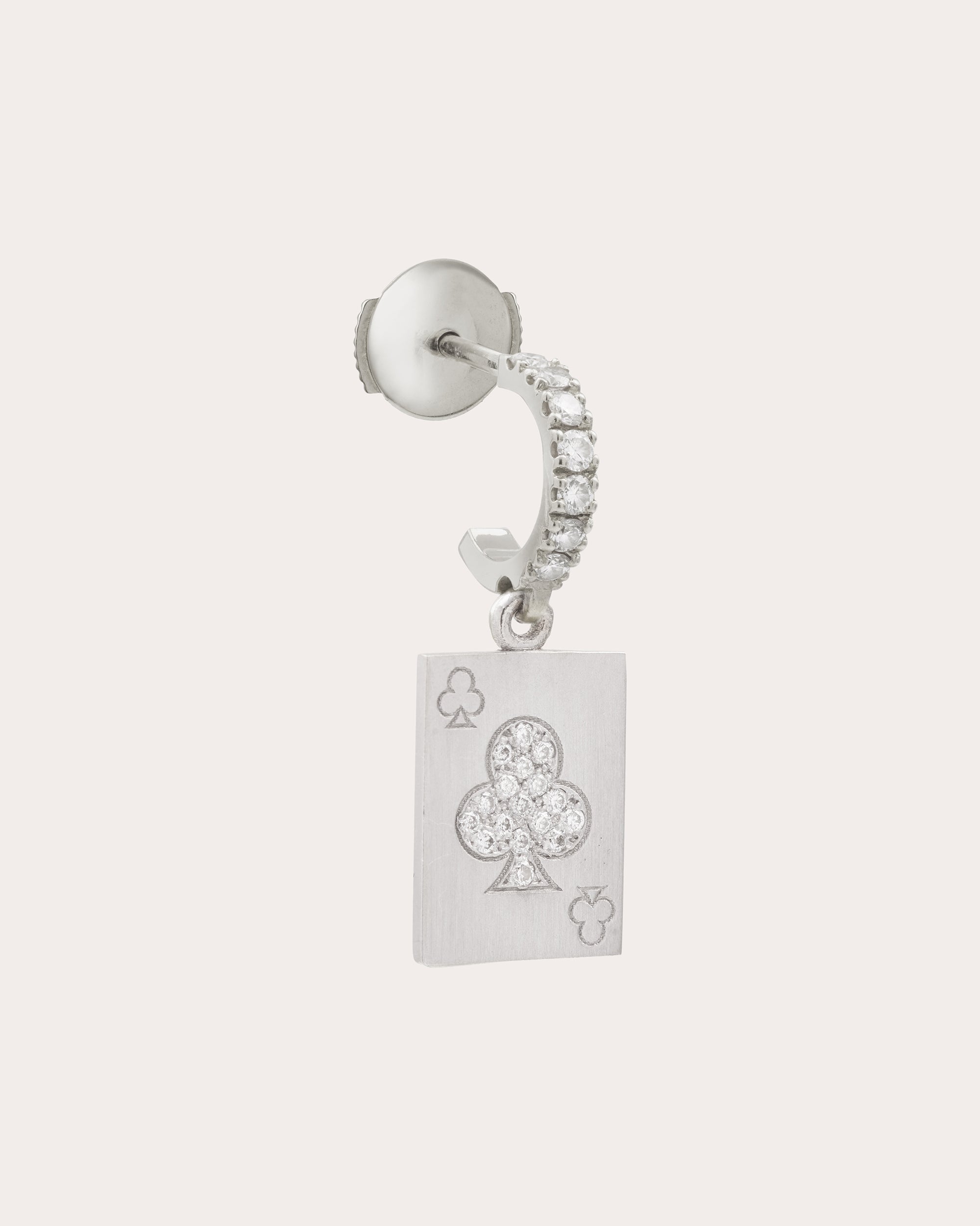 Diamond & 18k White Gold Harmonie Drop Earring