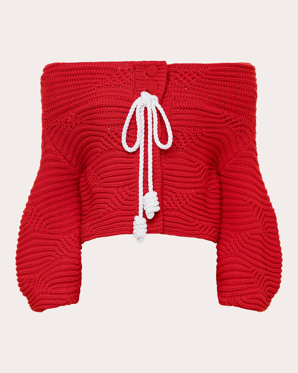 Magalie Cable-Knit Cotton-Blend Cardigan
