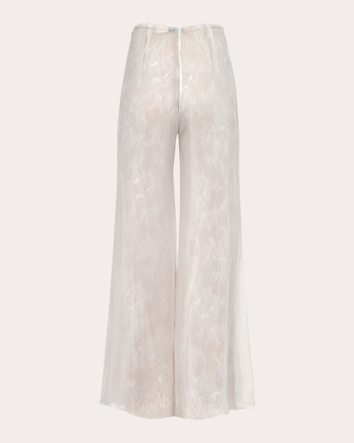Magnolia Sheer Lace Wide-Leg Pants