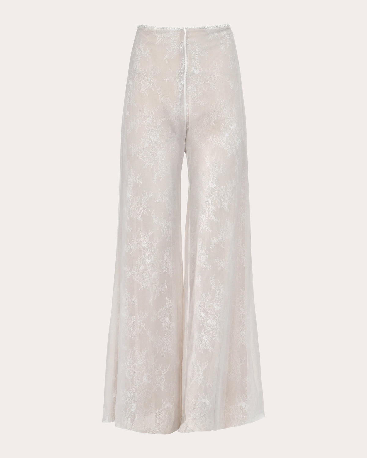 Magnolia Sheer Lace Wide-Leg Pants