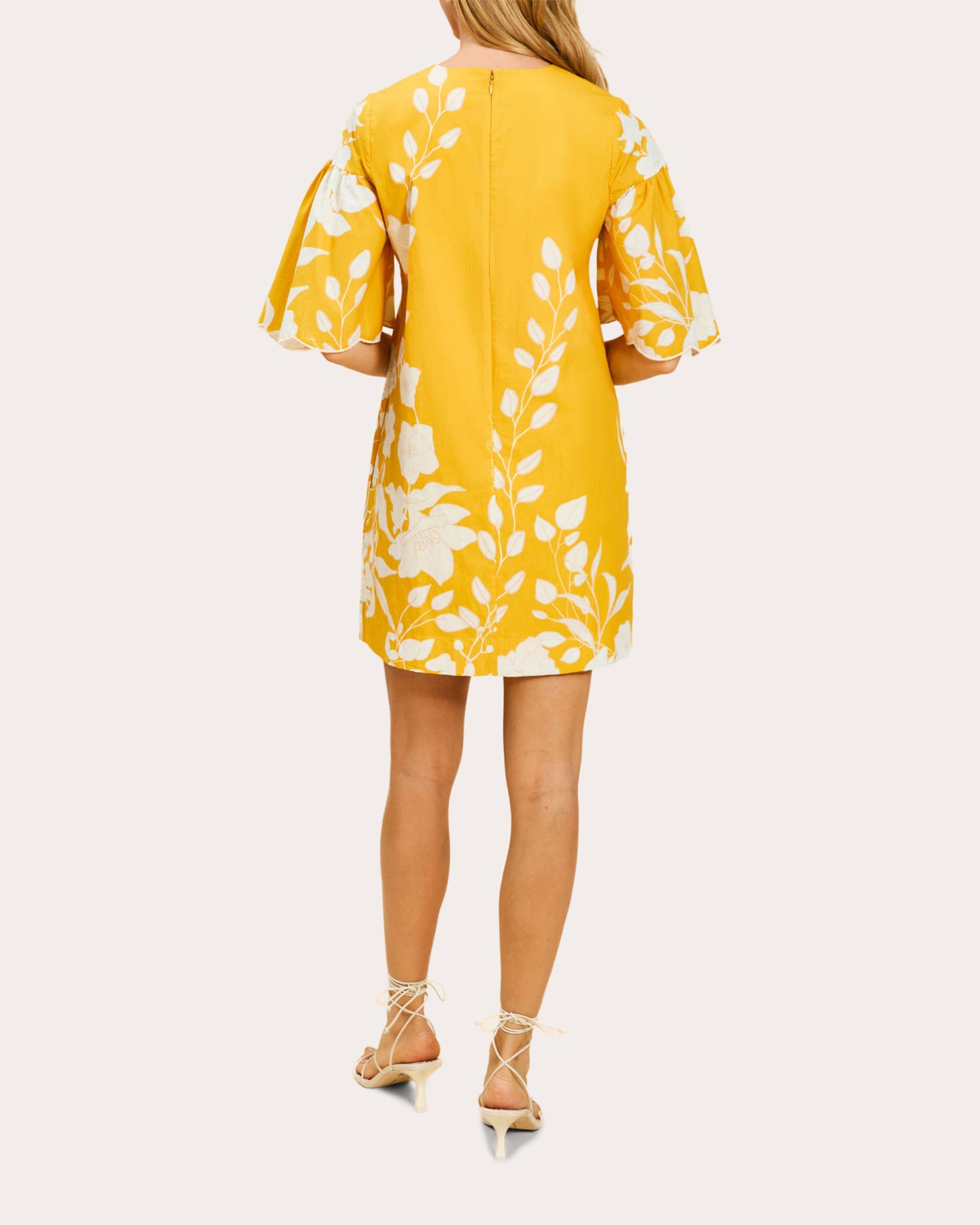 Marianna Floral Poplin Mini Shift Dress