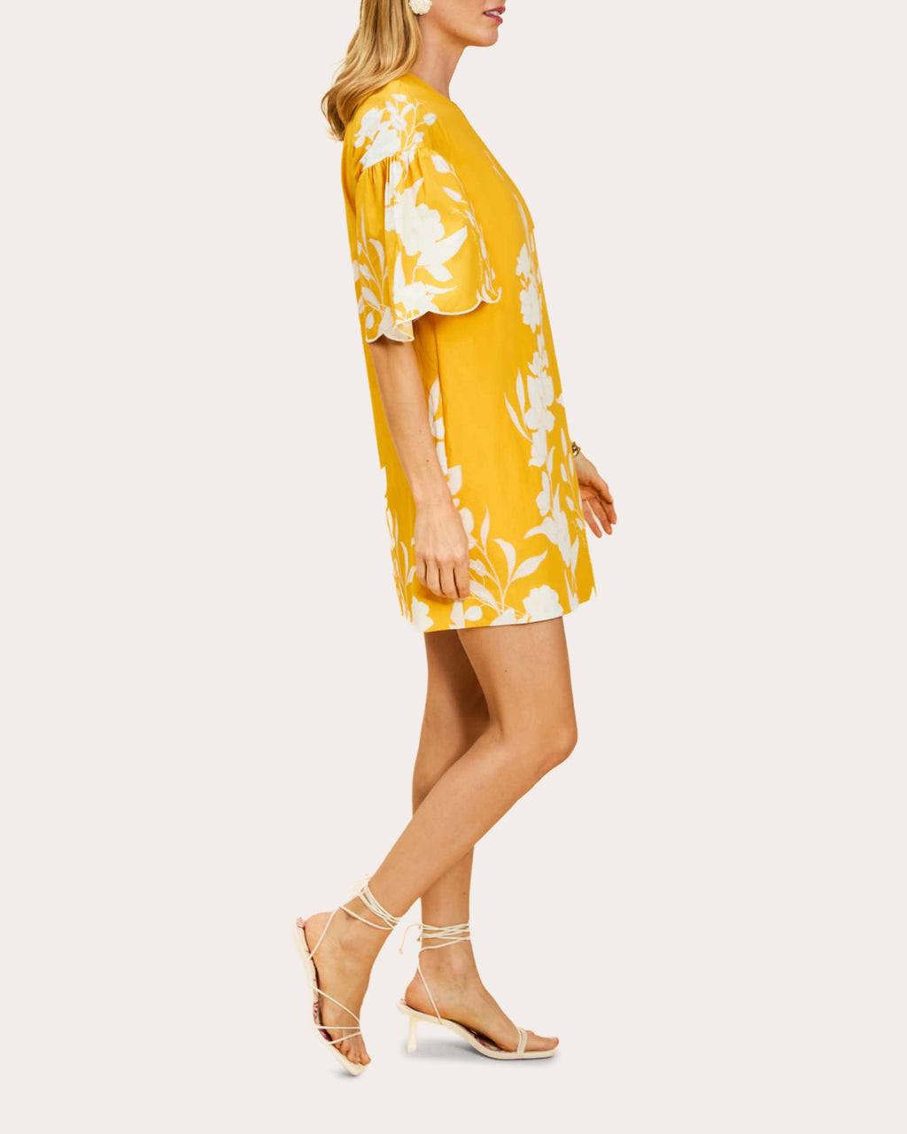 Marianna Floral Poplin Mini Shift Dress