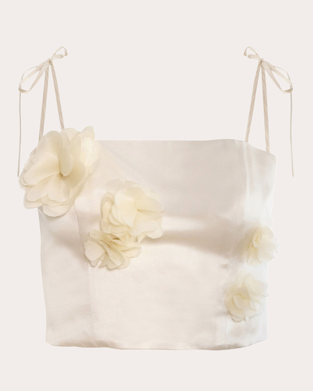 Marigold Silk Crop Top
