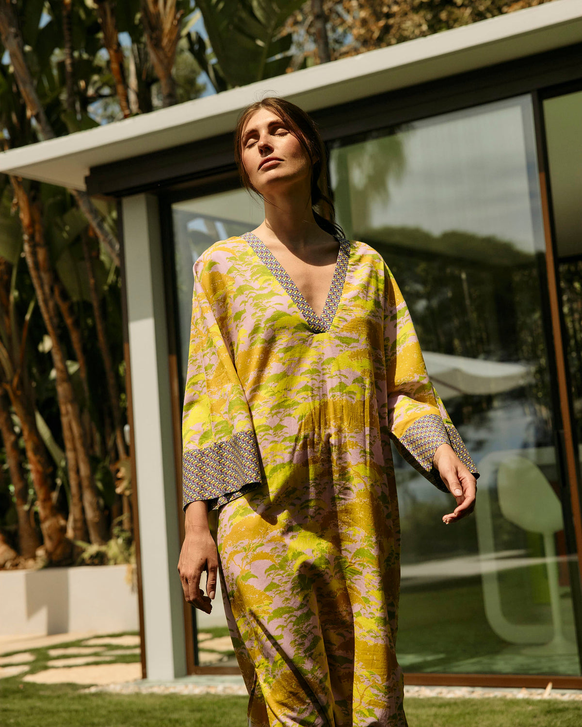 Kyoto Matsu Cotton Kaftan