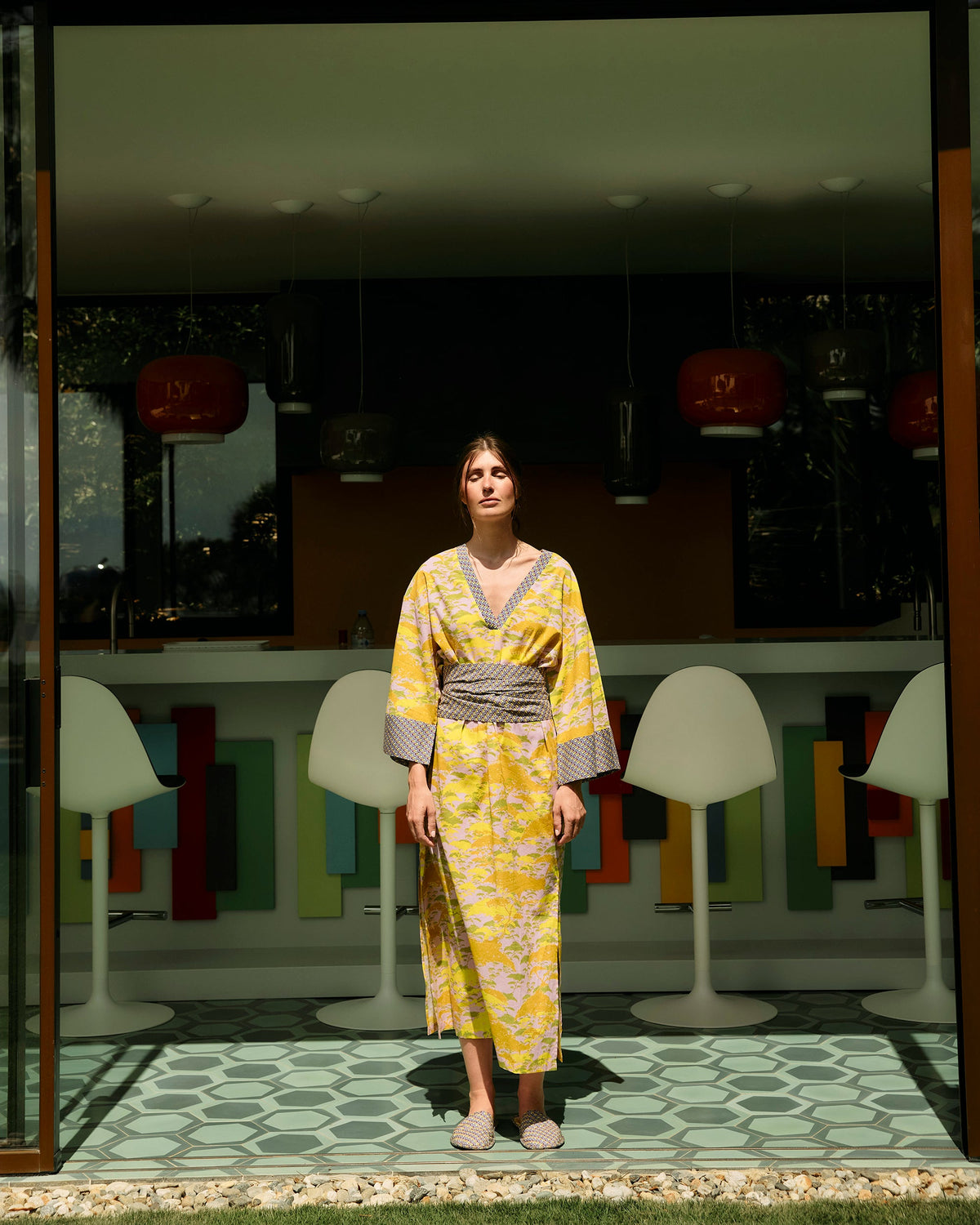 Kyoto Matsu Cotton Kaftan