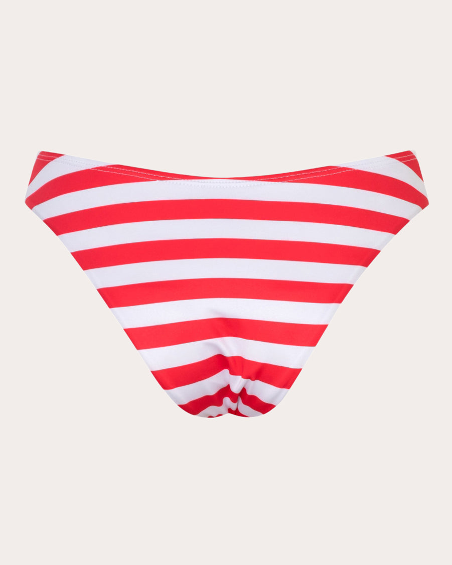Mexico Stripe Low-Rise Bikini Bottoms