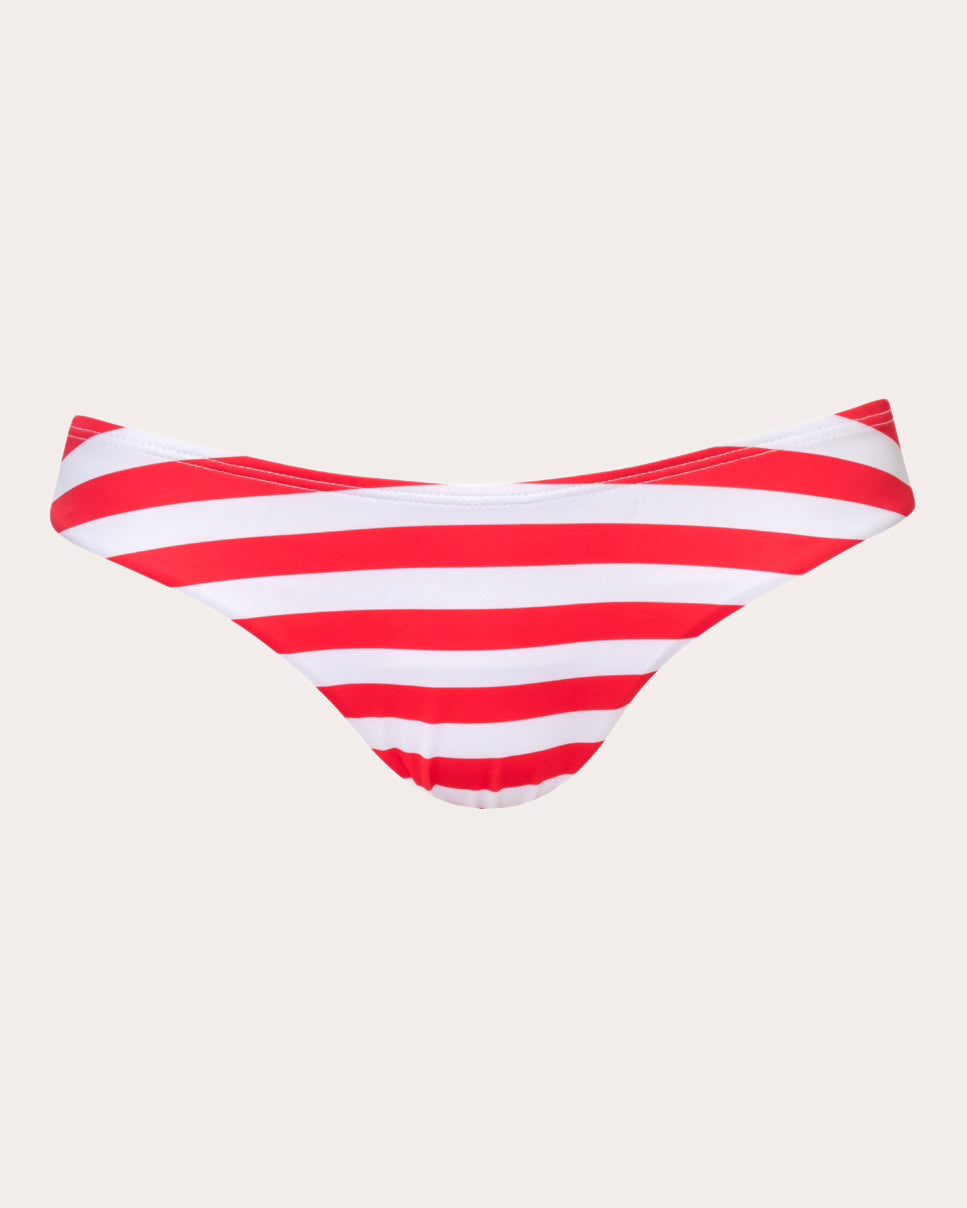 Mexico Stripe Low-Rise Bikini Bottoms
