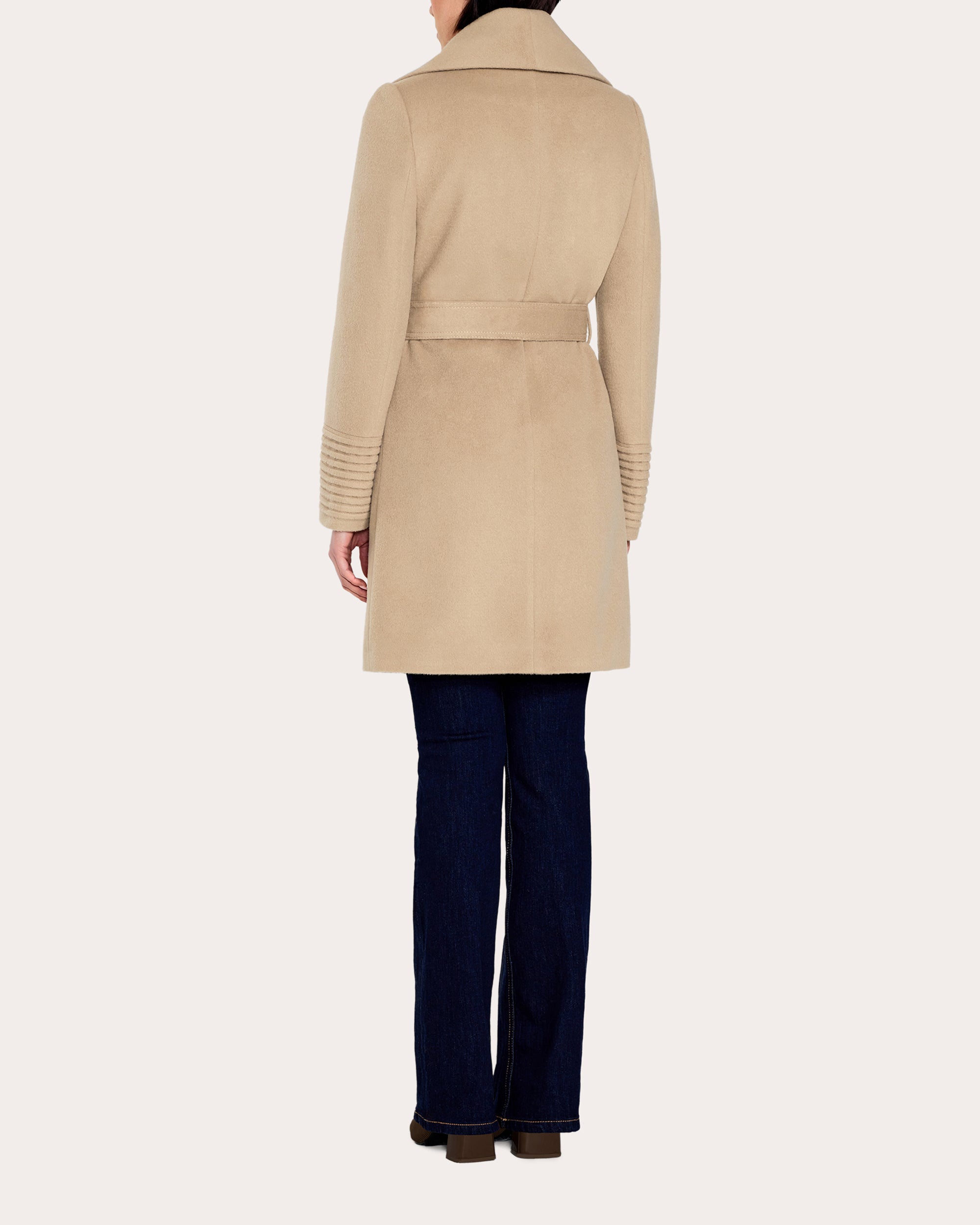 Baby Alpaca Shawl Collar Wrap Coat