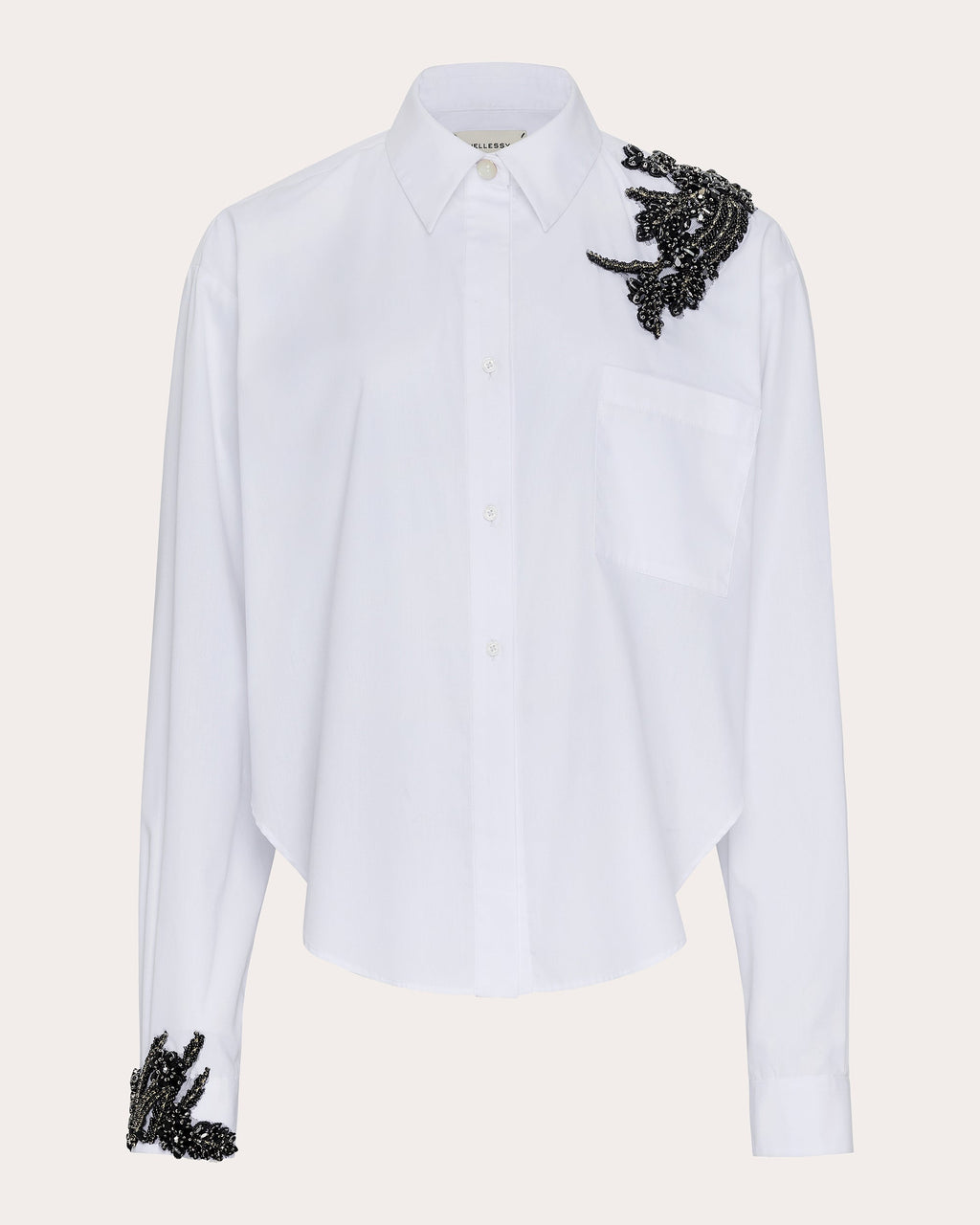 Milo Embellished Stretch-Cotton Shirt