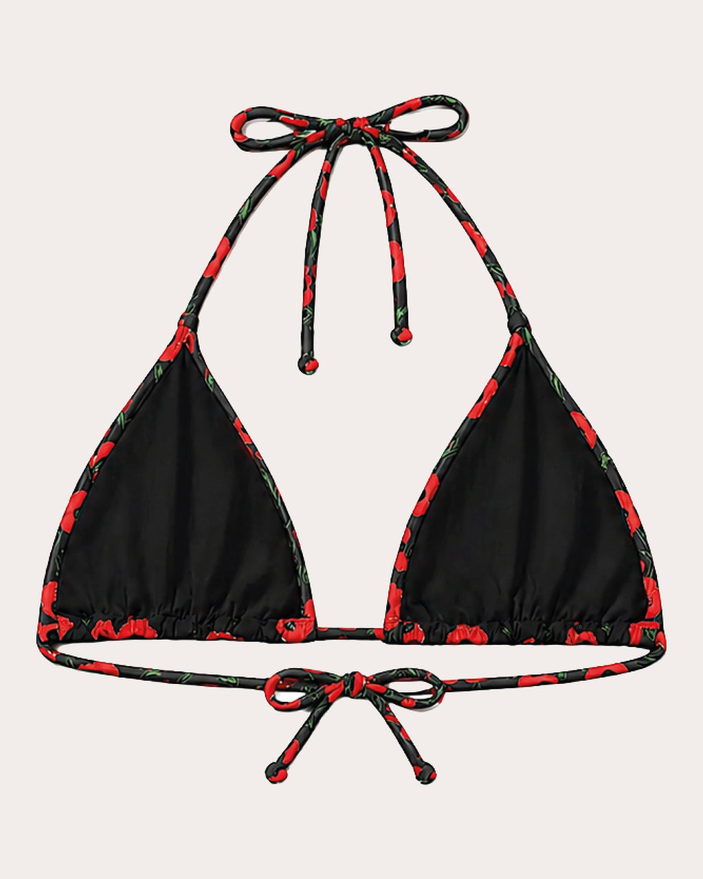 Moa Floral Triangle Bikini Top