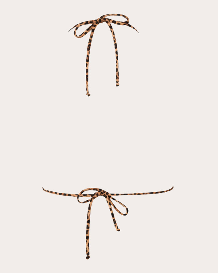 Moa Leopard Triangle Bikini Top