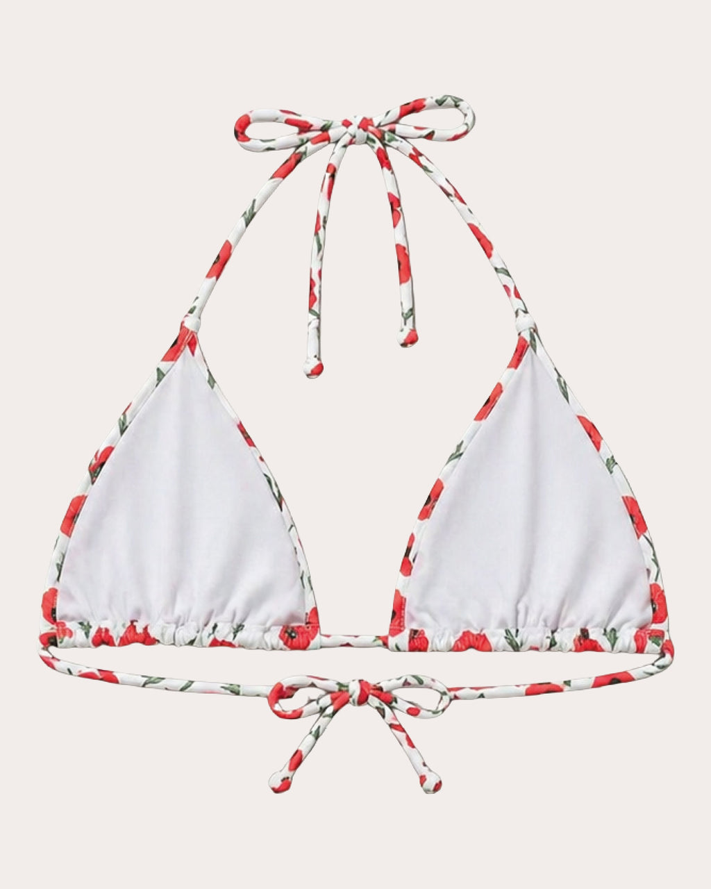 Moa Floral Triangle Bikini Top