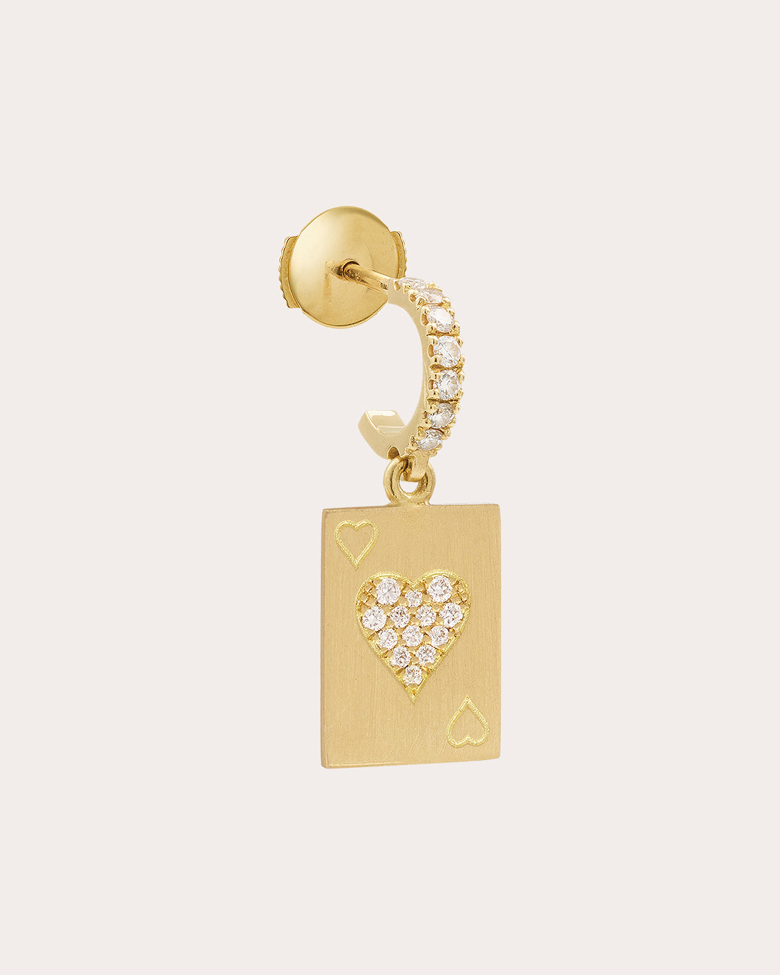 Diamond & 18k Gold Âme Drop Earring