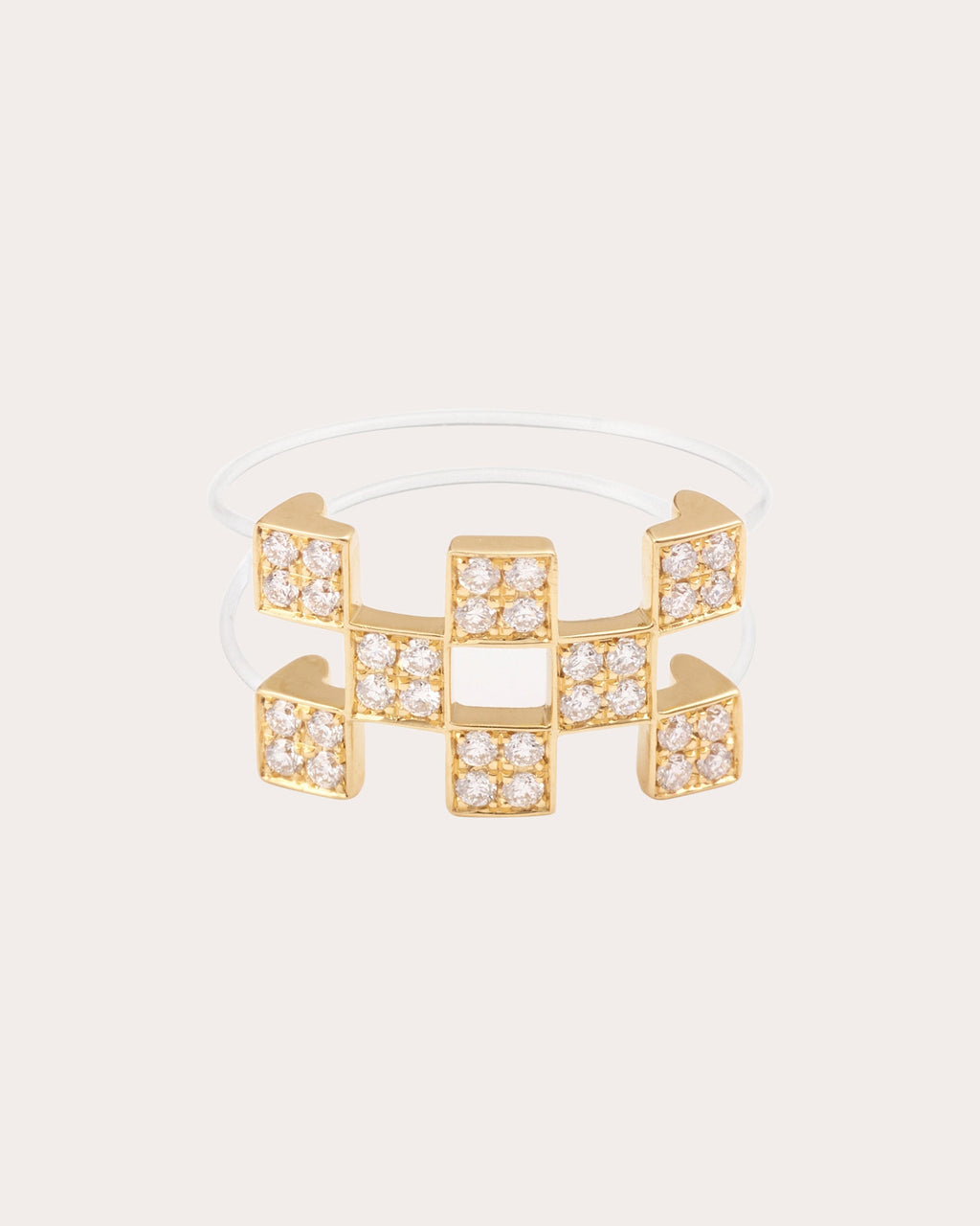 Diamond & 18k Gold Illusion Ring