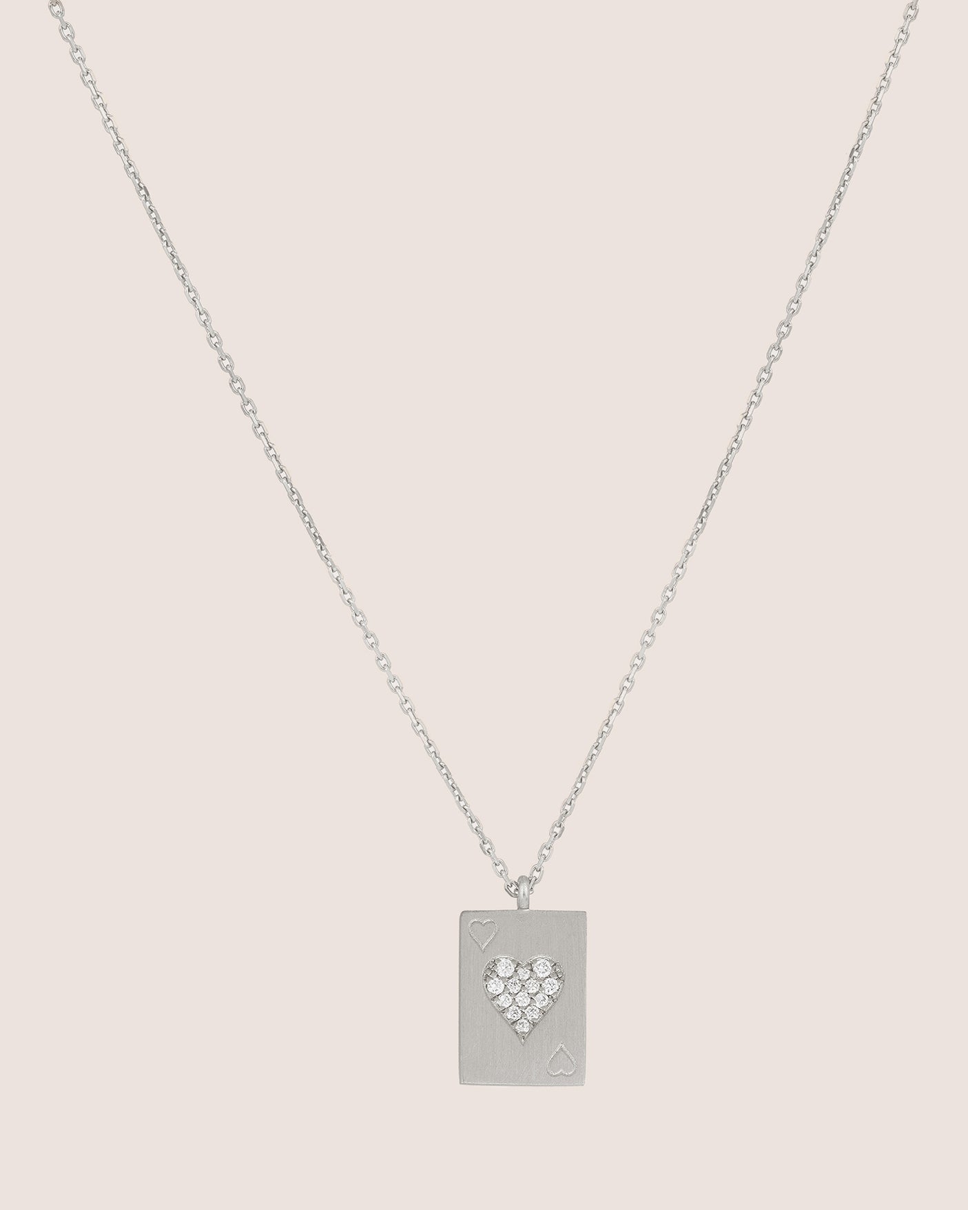 Diamond & 18k White Gold Âme Pendant Necklace
