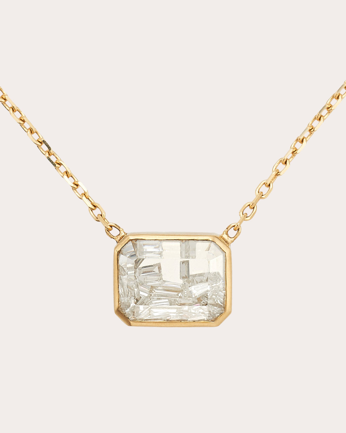 Diamond Esmeralda Pendant Necklace