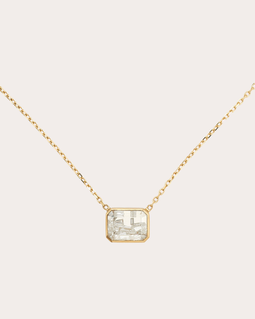 Diamond Esmeralda Pendant Necklace