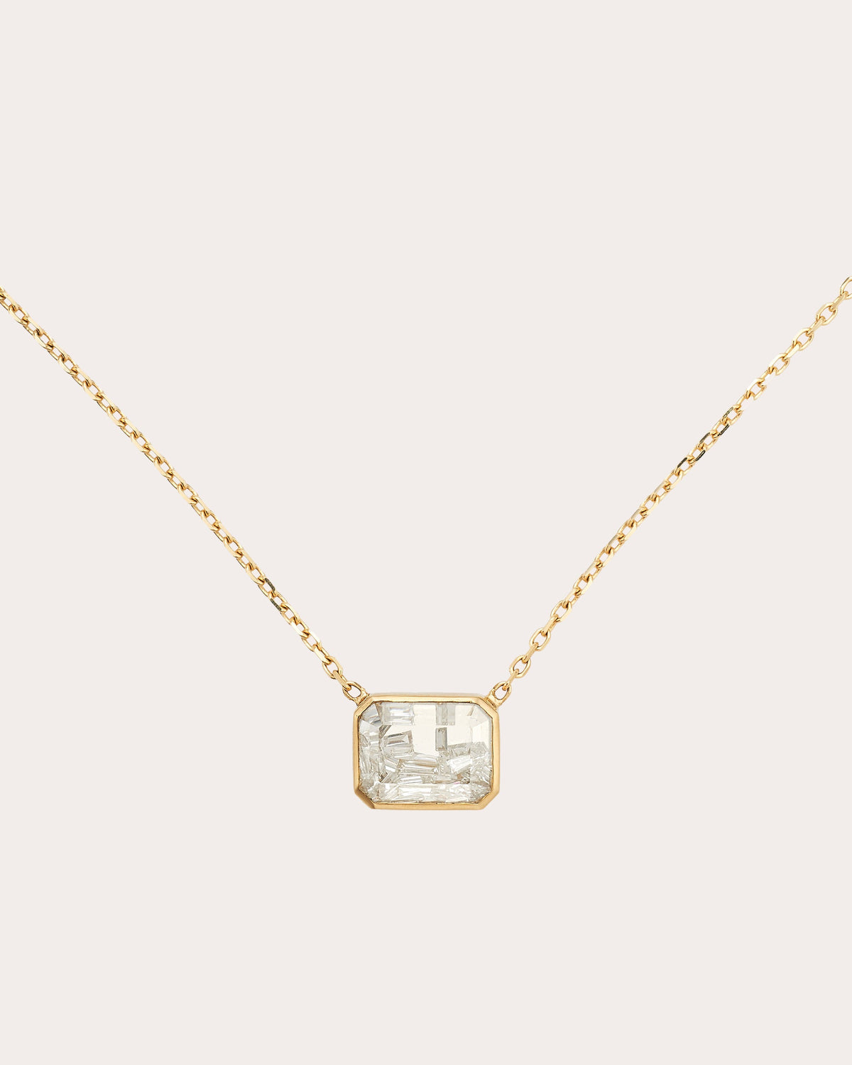 Diamond Esmeralda Pendant Necklace