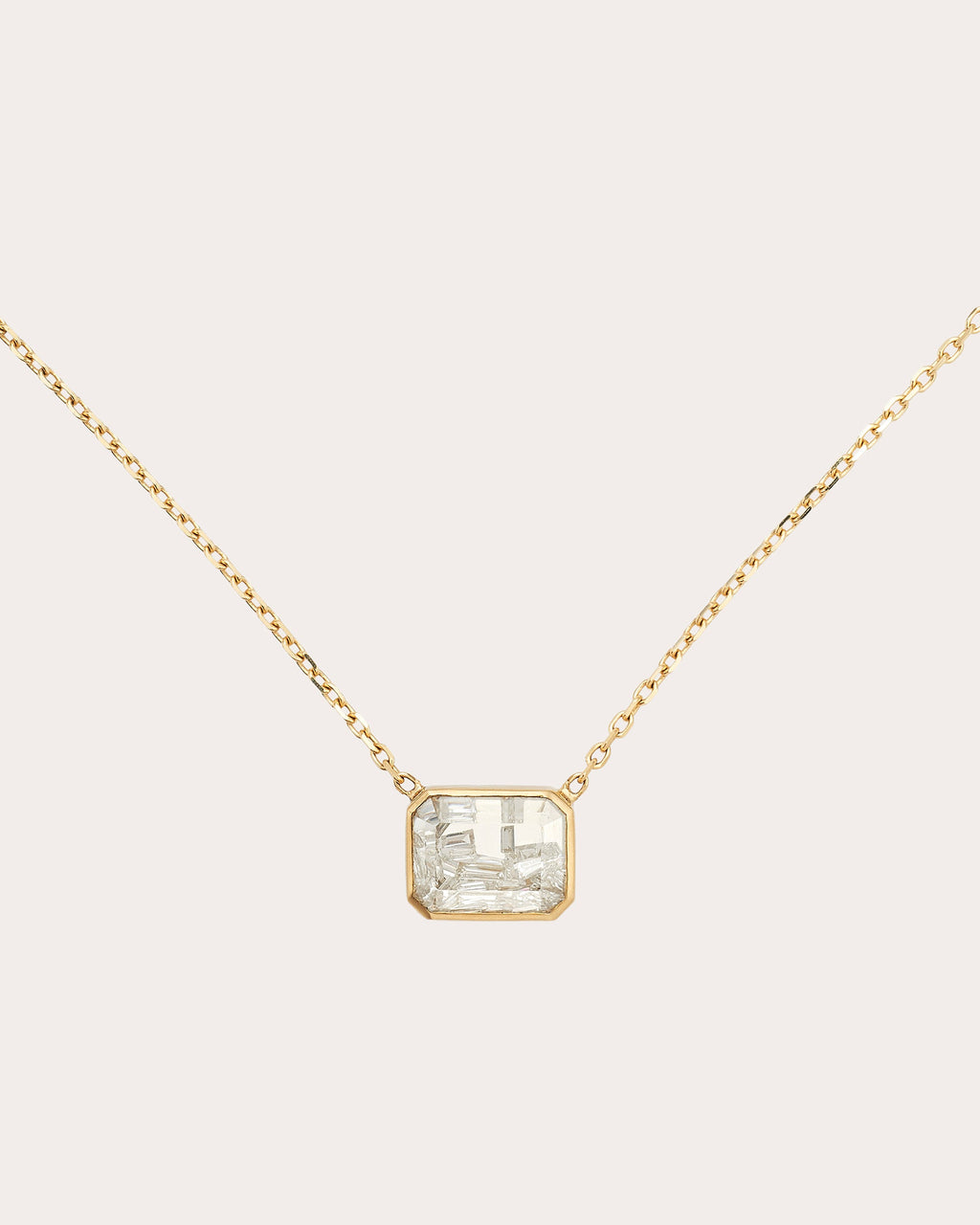 Diamond & 18k Gold Esmeralda Shaker Pendant Necklace