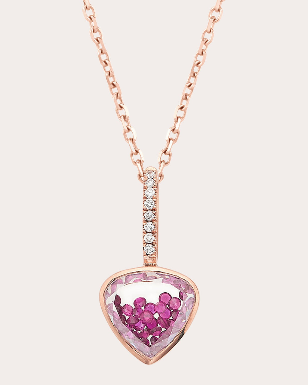 Ruby & Diamond Naipe Shaker Pendant