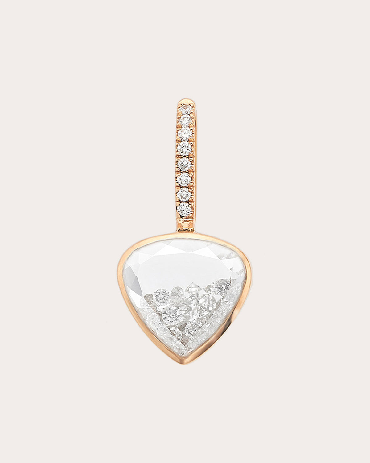 Diamond Naipe Heart-ish Charm