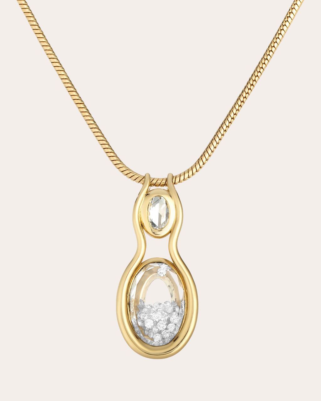 Diamond Petite Rastro Pendant Necklace