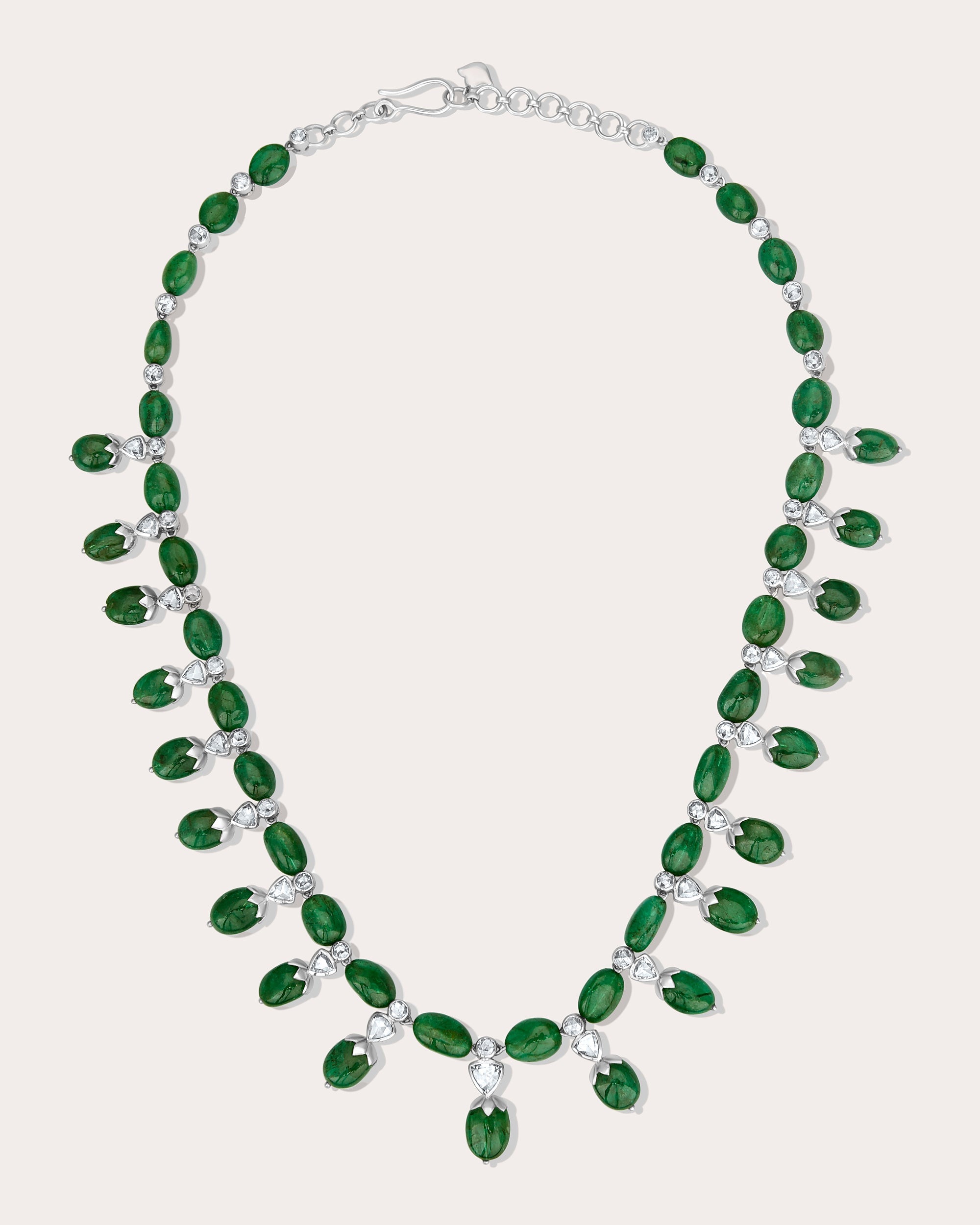 Emerald & Diamond Bahaar Necklace