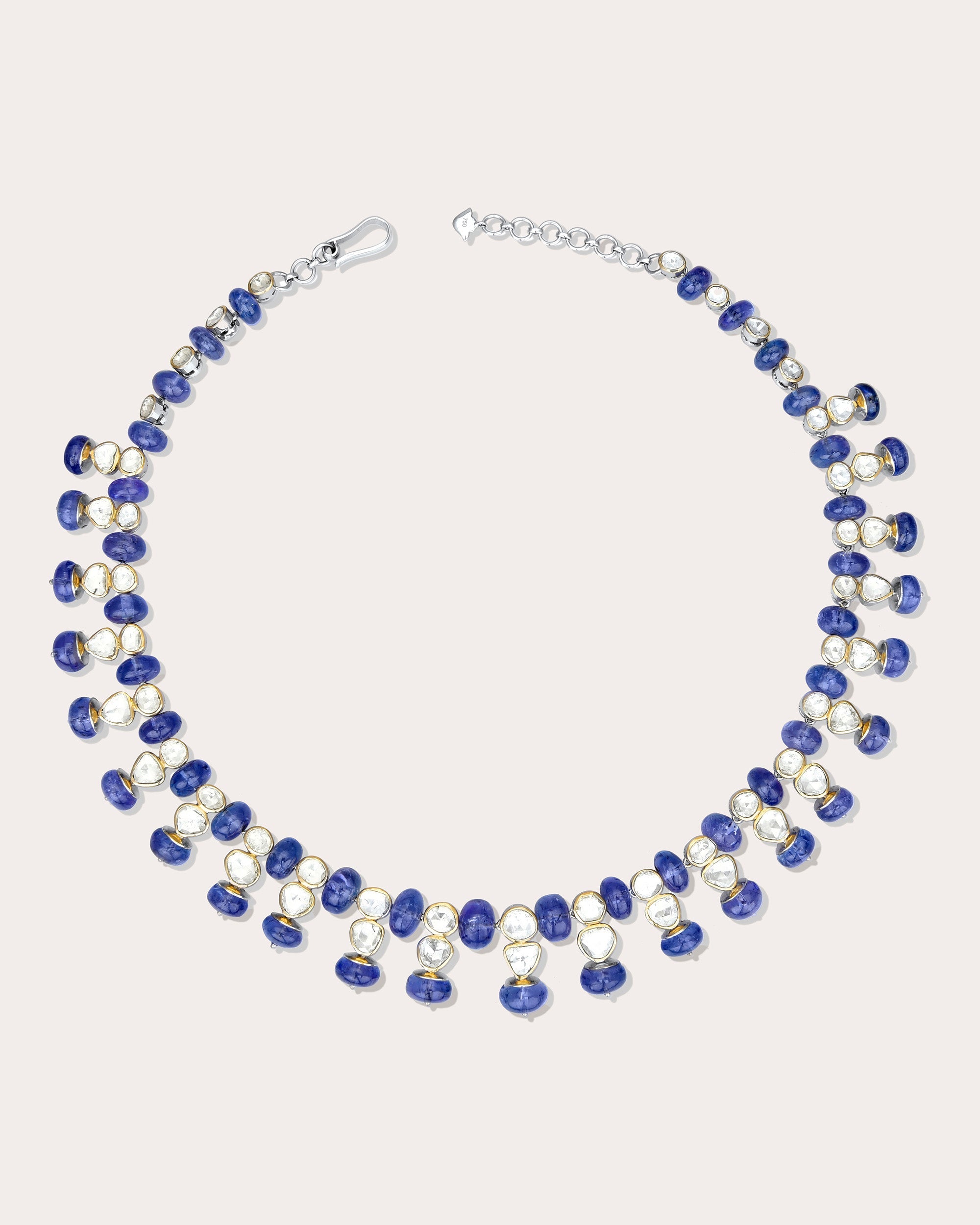 Tanzanite & Diamond Bahaar Necklace