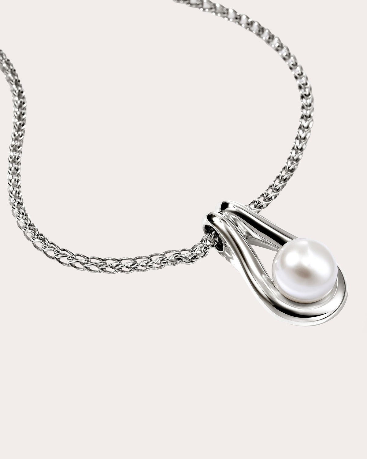 Cultured Pearl Surf Pendant Necklace
