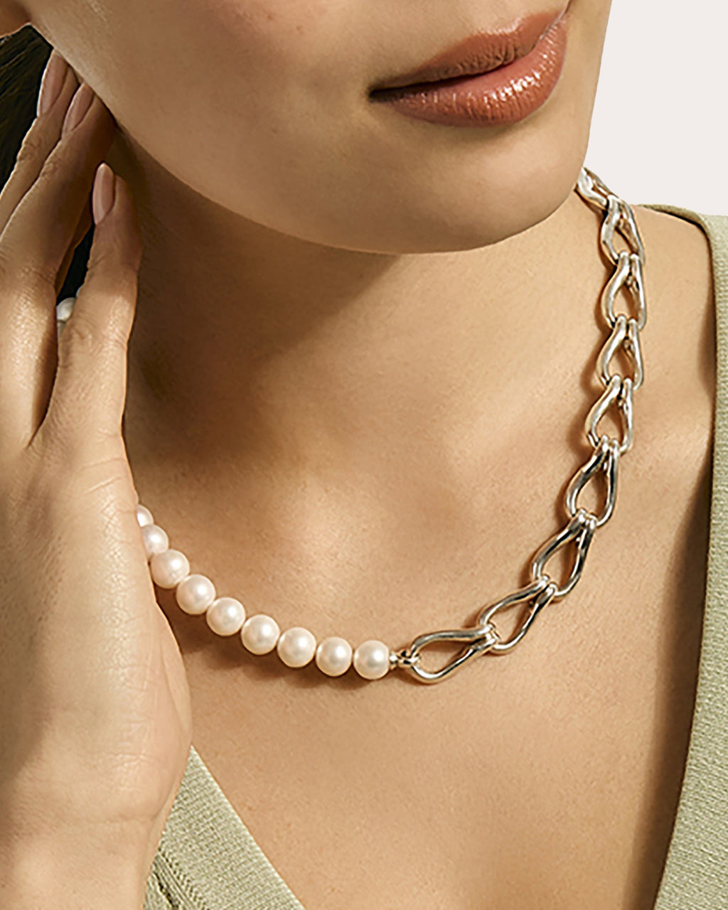 Cultured Pearl Surf Necklace
