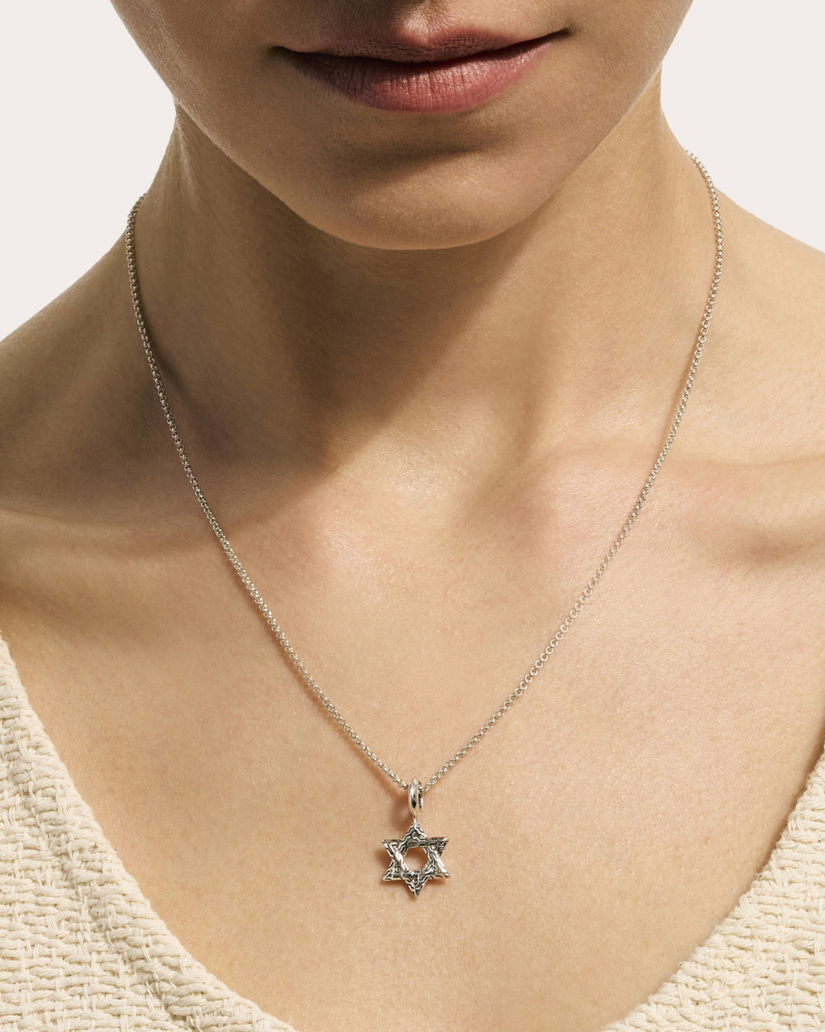 JH Essential Star of David Pendant Necklace