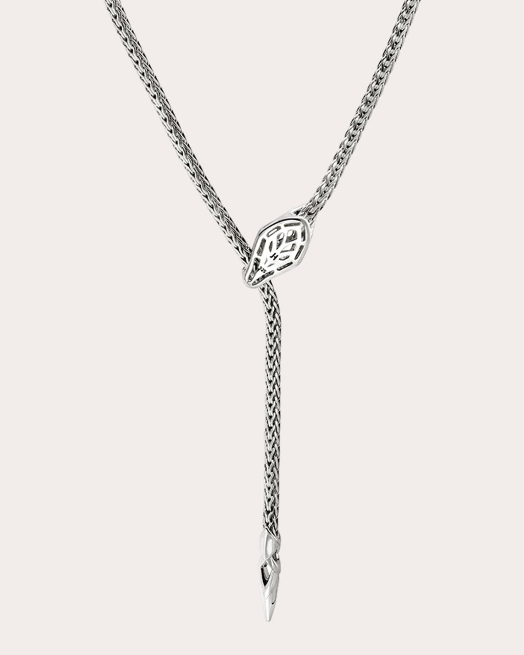 Blue Sapphire Naga Lariat Necklace