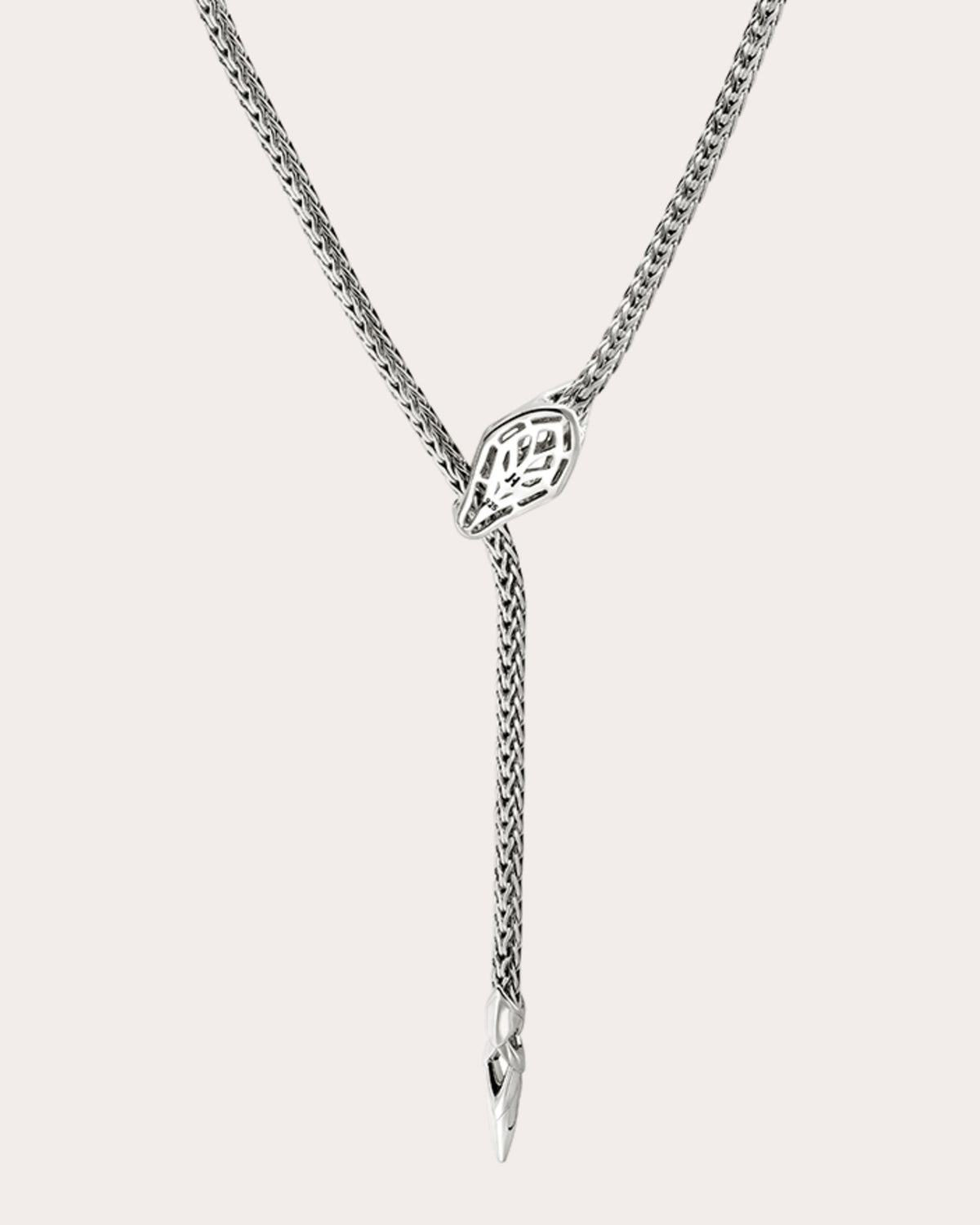 Blue Sapphire Naga Lariat Necklace