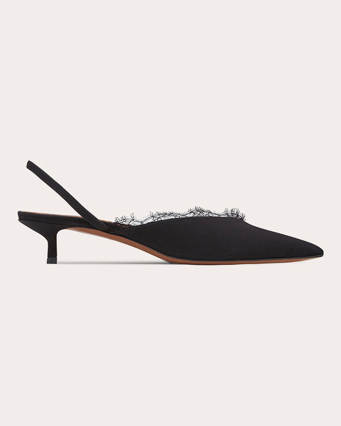 Irena 40 Lace Slingback Mule