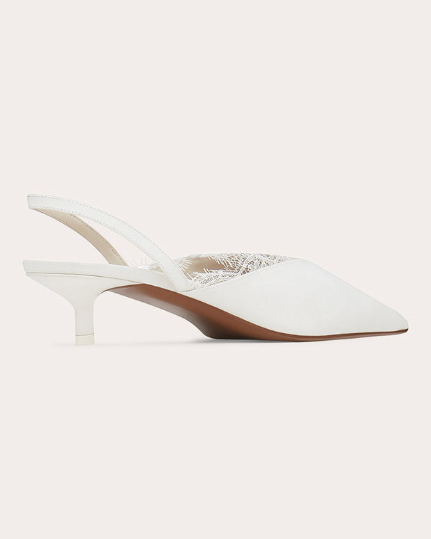 Irena 40 Lace Slingback Mule