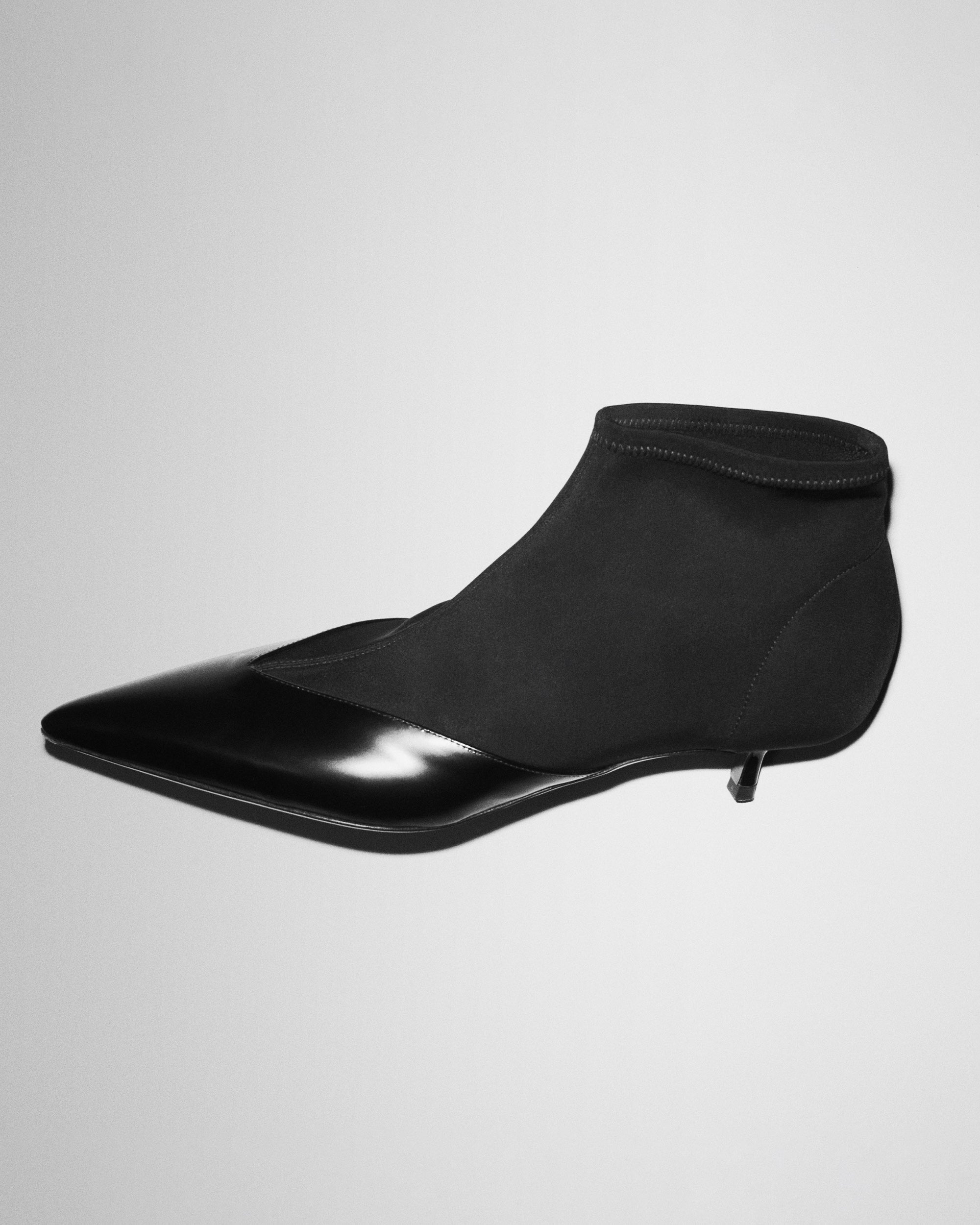 Vega 40 Leather-Trimmed Ankle Boot