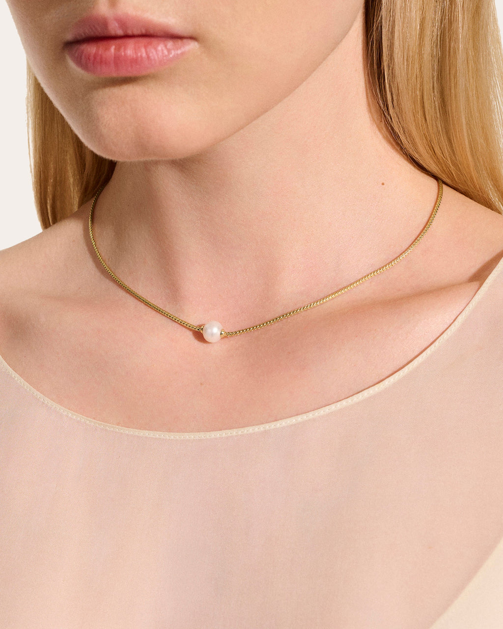 Cultured Pearl & 14k Gold JH Essential Necklace