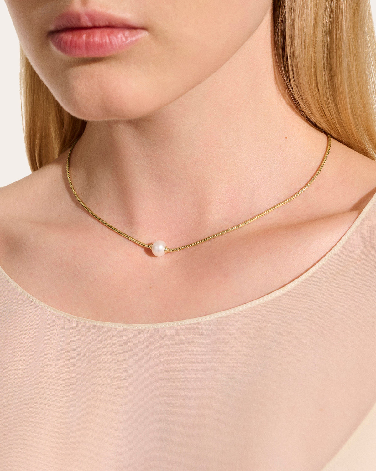 Cultured Pearl & 14k Gold JH Essential Necklace