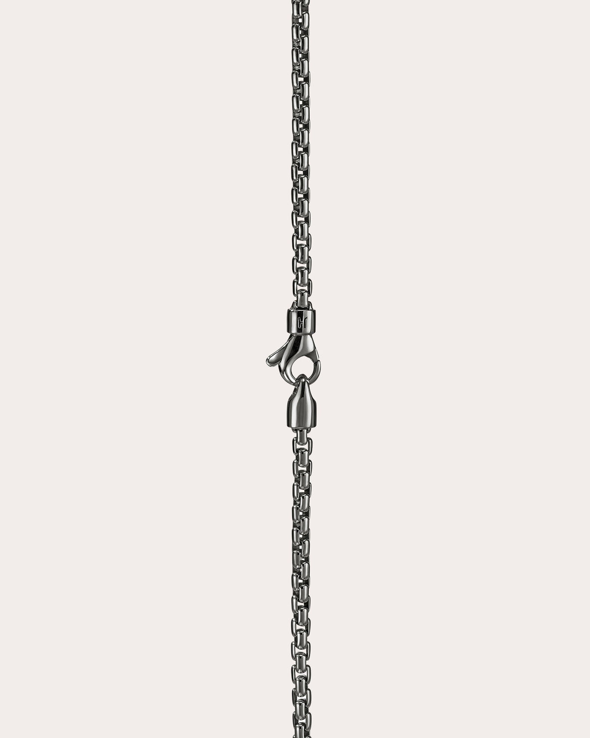 2.7mm Blackened Box Chain Necklace