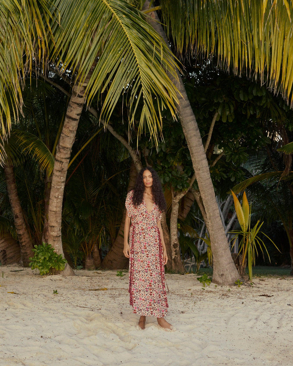Monica Floral V-Neck Maxi Dress