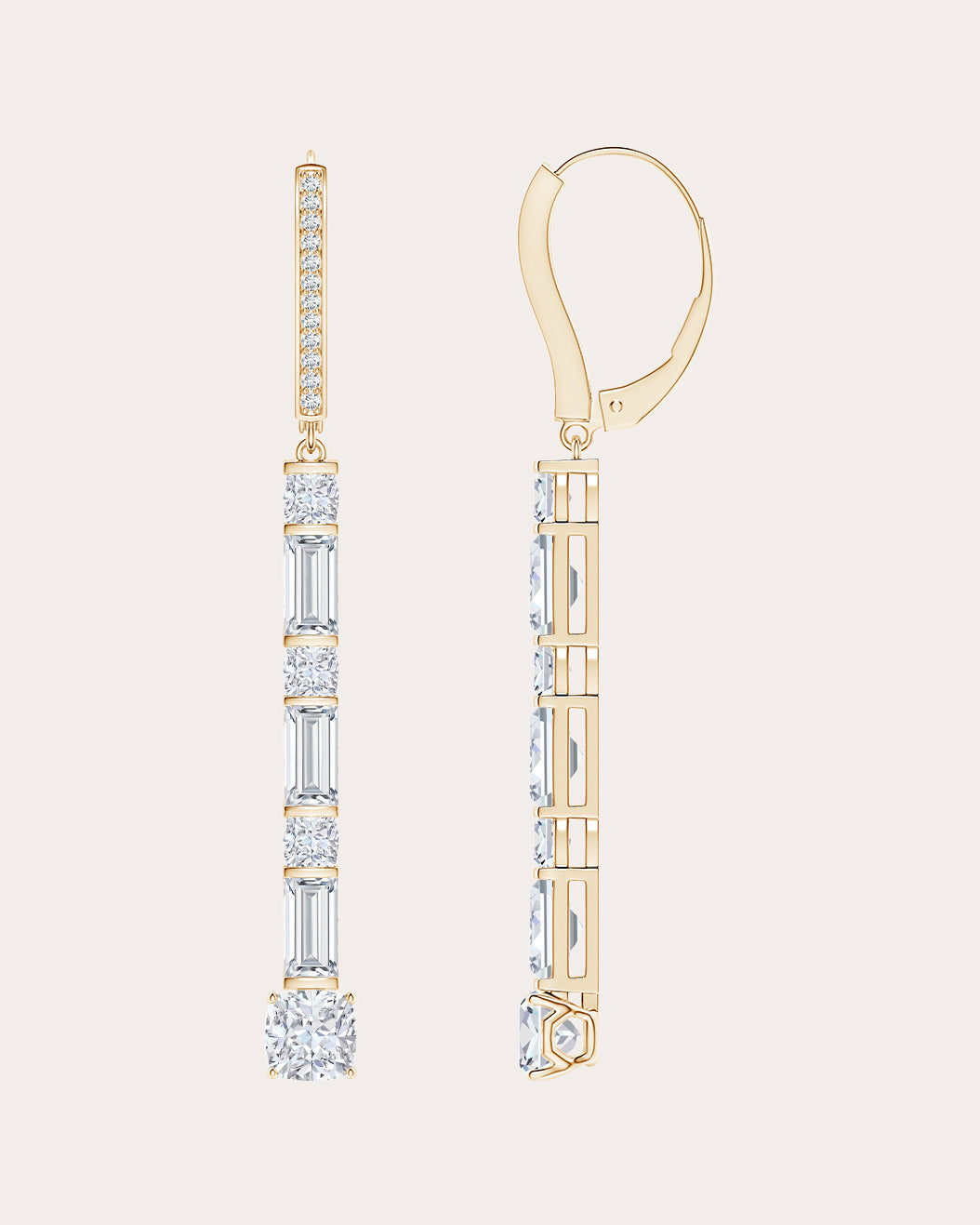 Diamond & 14k Gold Orient Express Drop Earrings