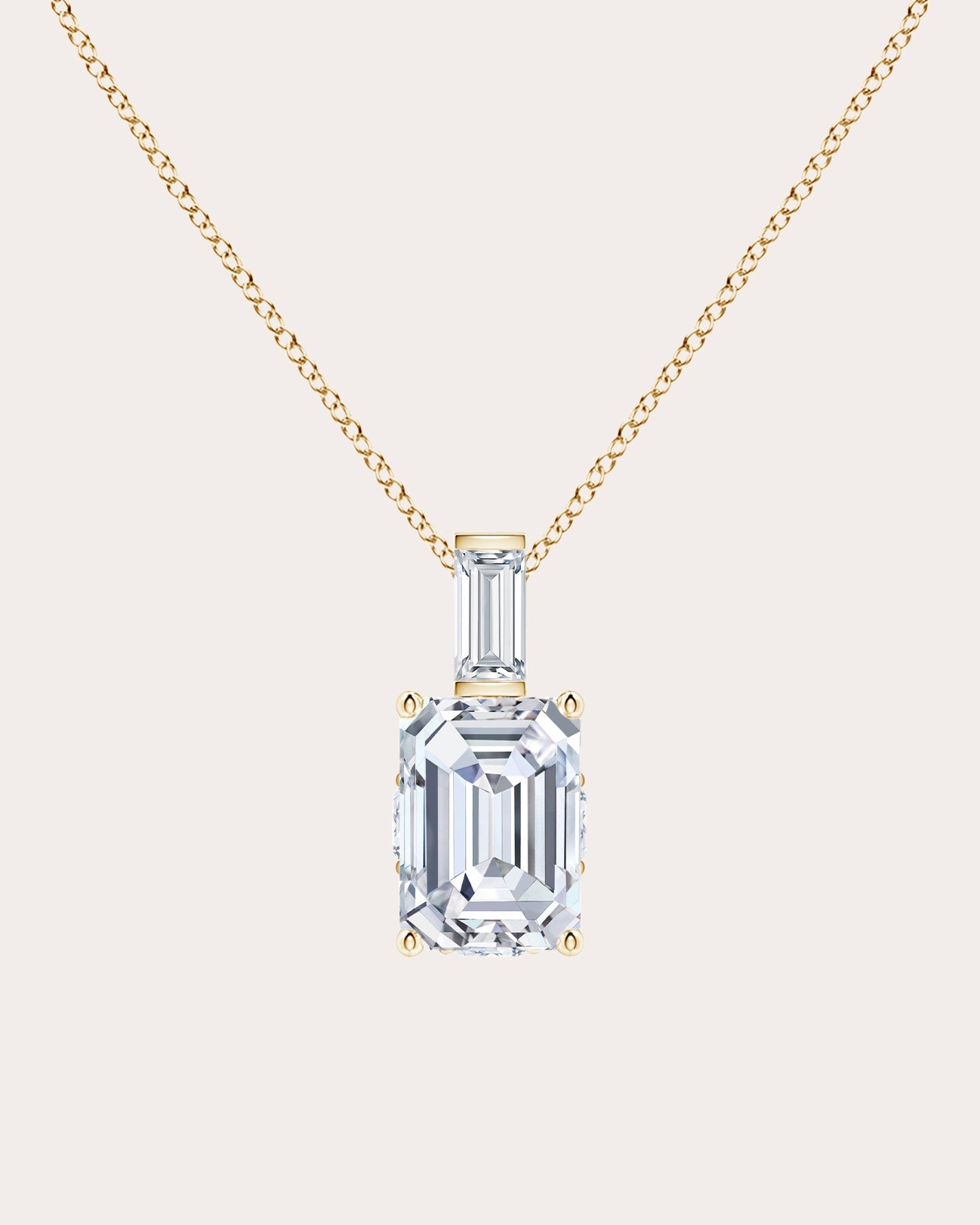 Diamond & 14k Gold Orient Express Pendant Necklace