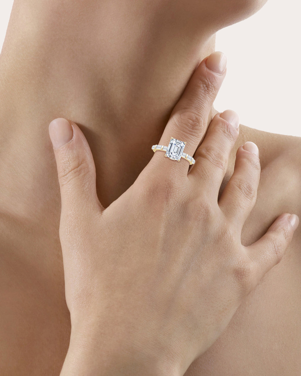 Diamond & 14k Gold Orient Express Baguette Ring