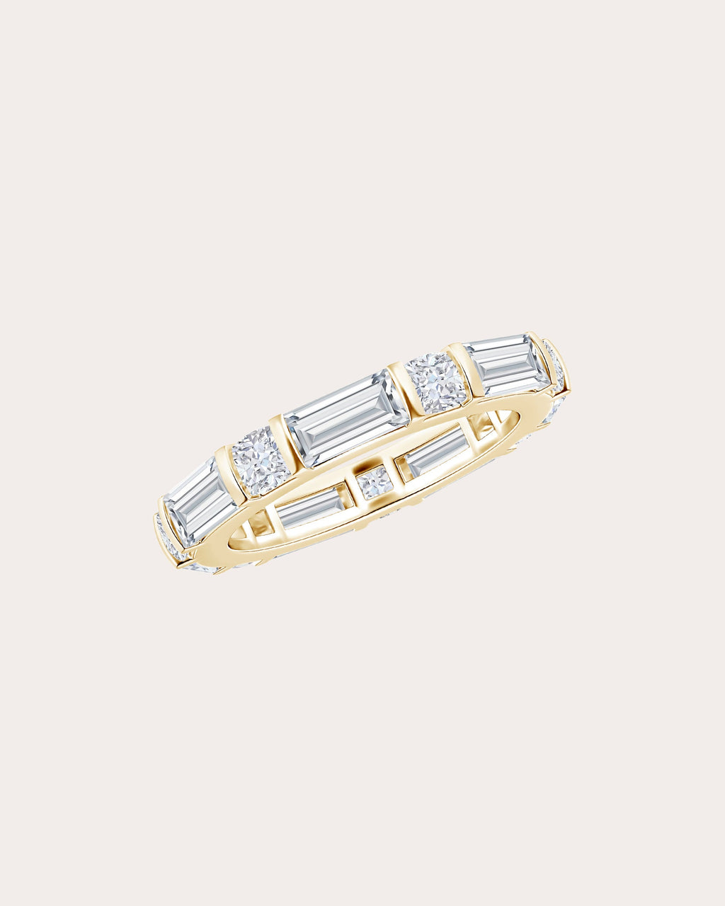 Diamond & 14k Gold Orient Express Eternity Ring