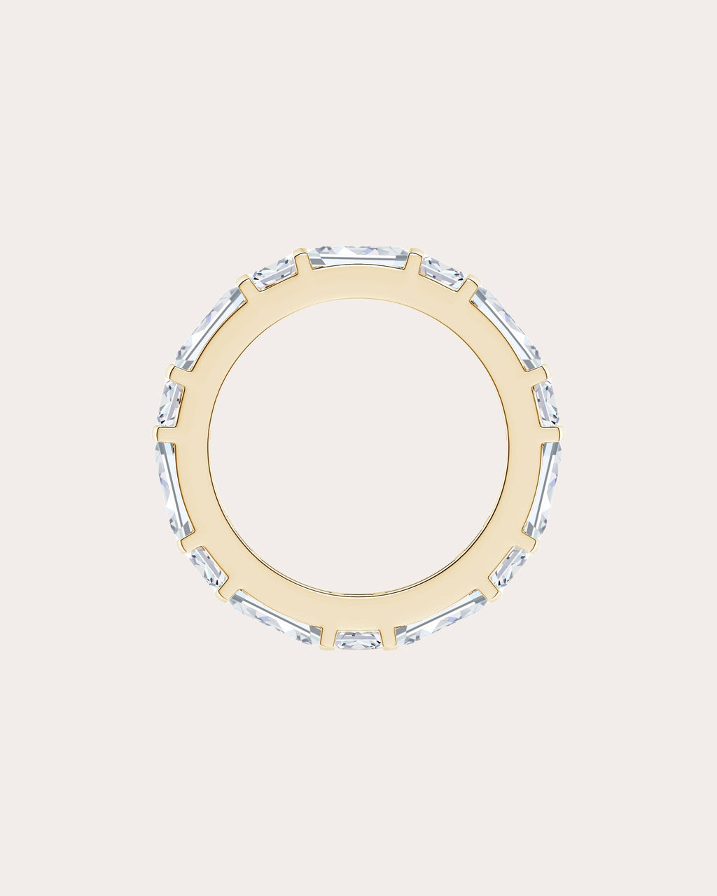 Diamond & 14k Gold Orient Express Eternity Ring