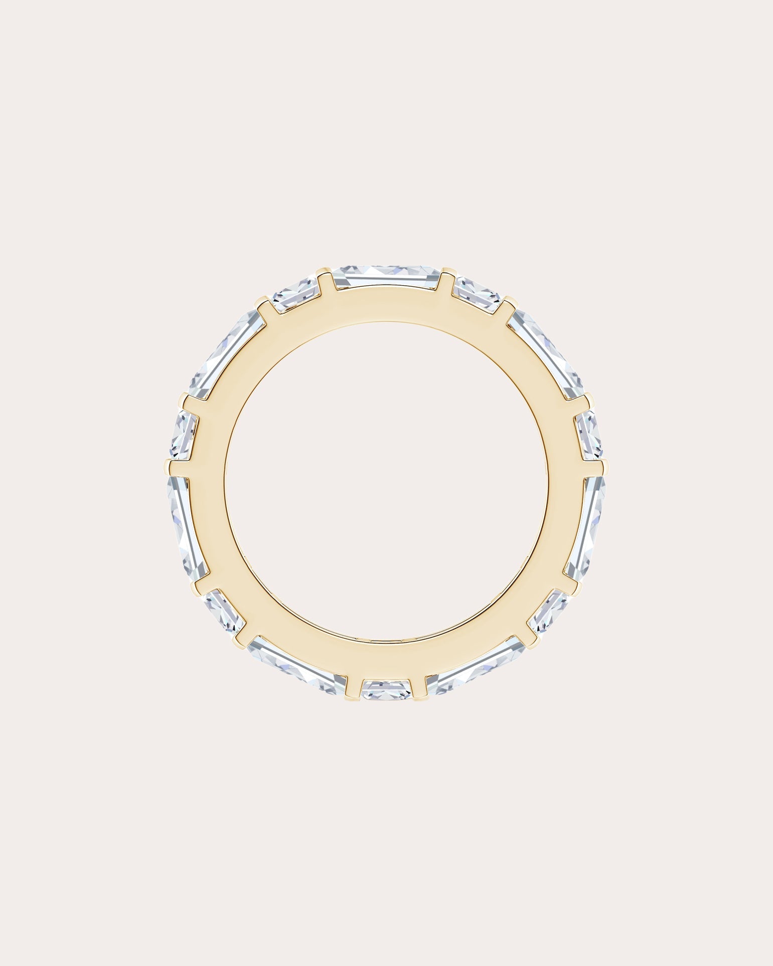 Diamond & 14k Gold Orient Express Eternity Ring