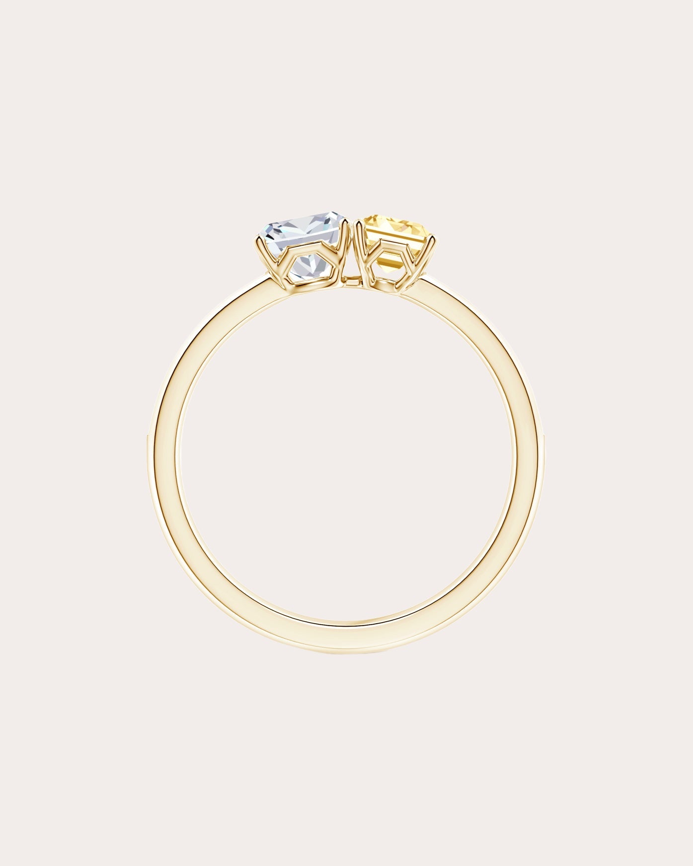 Yellow & White Diamond Orient Express Ring
