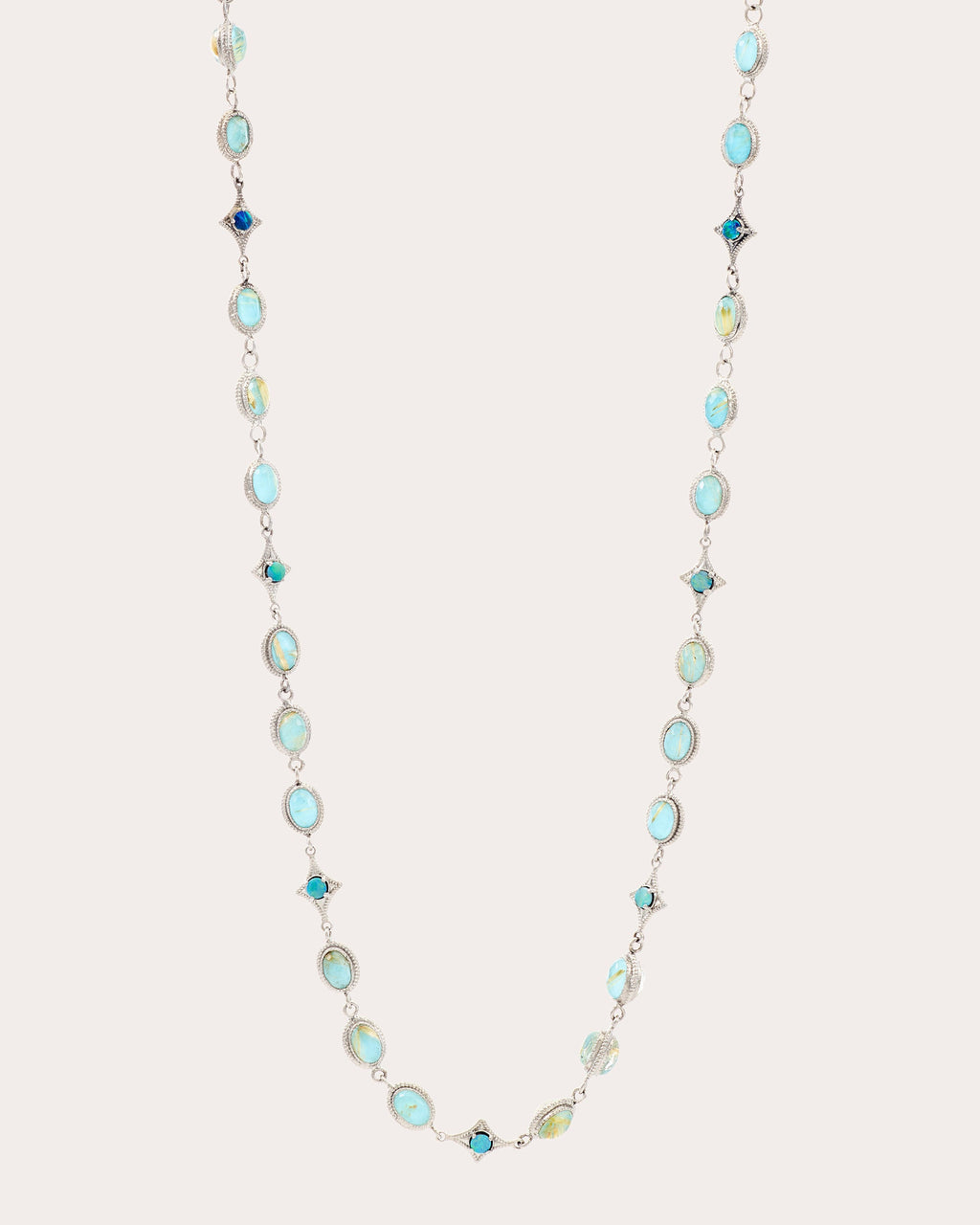 Turquoise & Opal Crivelli Station Necklace