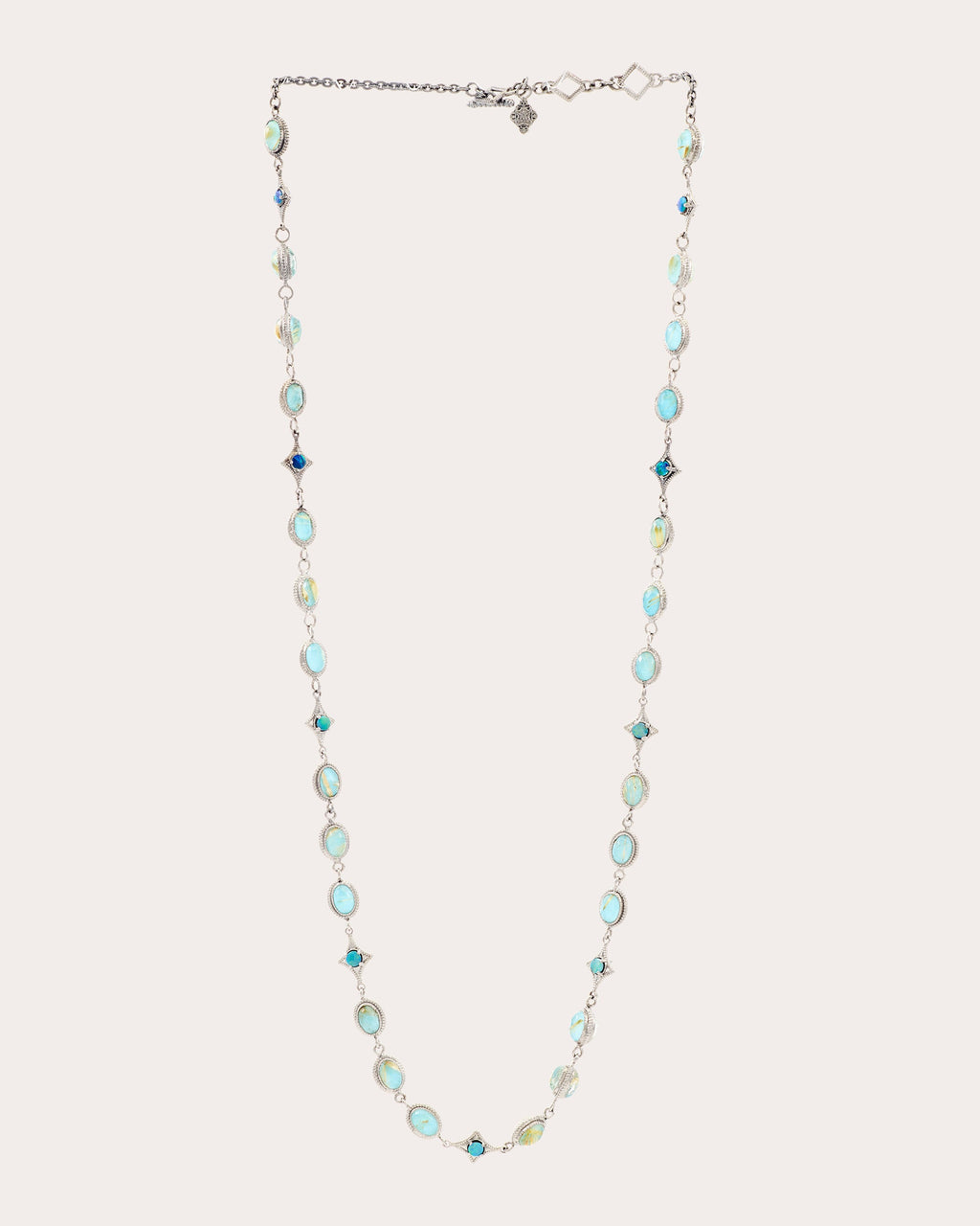 Turquoise & Opal Crivelli Station Necklace