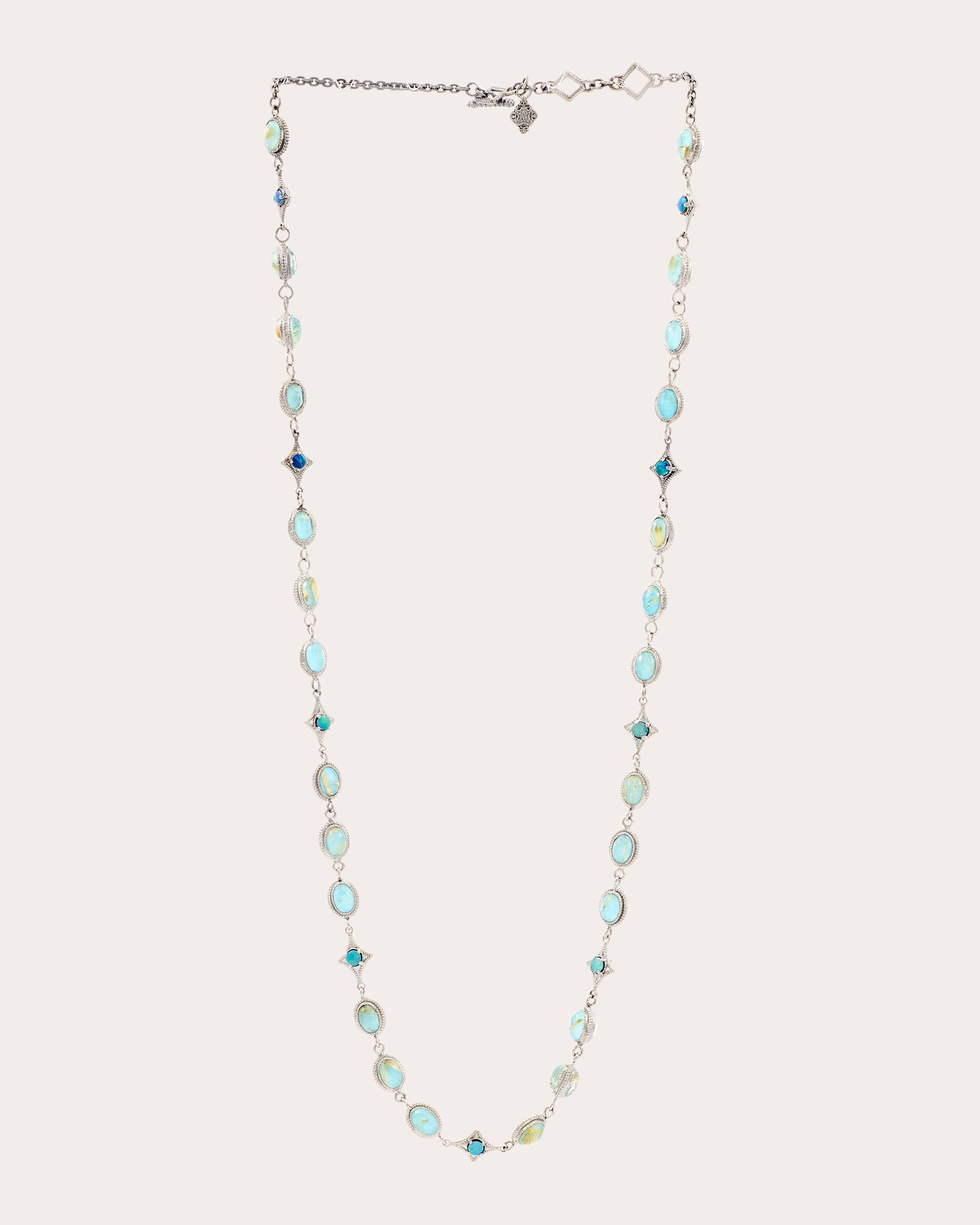 Turquoise & Opal Crivelli Station Necklace